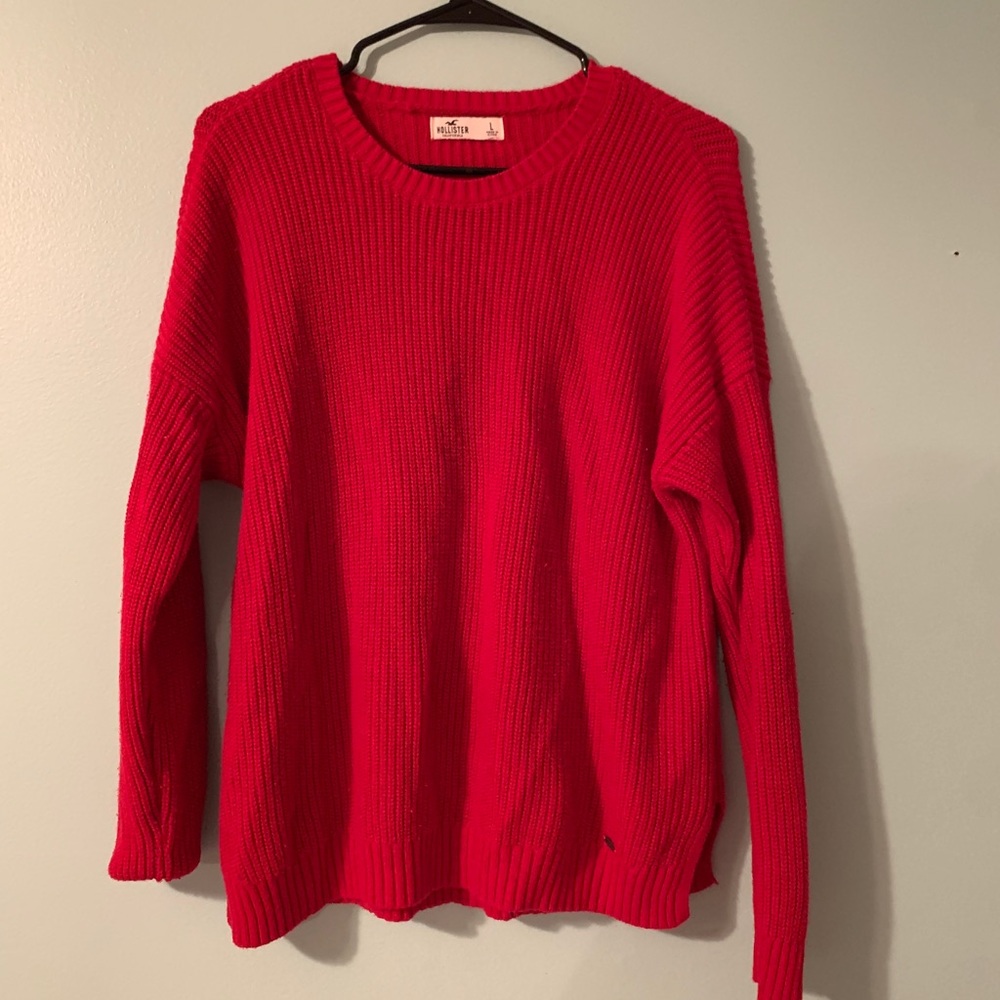 Red Hollister Sweater